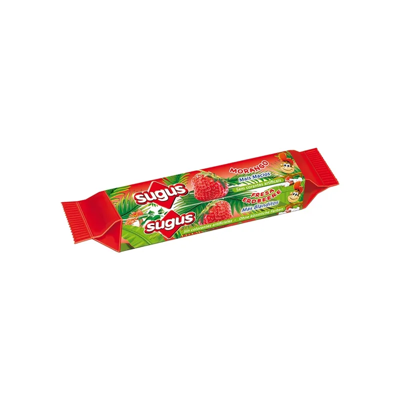 SUGUS REBUÇADOS MORANGO 45GR