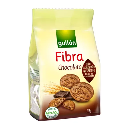 GULLÓN BOLACHAS DIET FIBRA CHOCOLATE 75GR