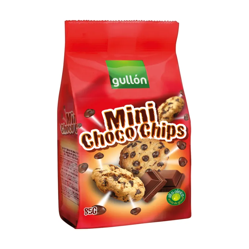 GULLÓN BOLACHAS MINI CHOCO CHIPS NEGRO 85GR