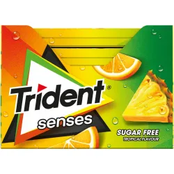 TRIDENT PASTILHAS SENSES TROPICAL 23GR