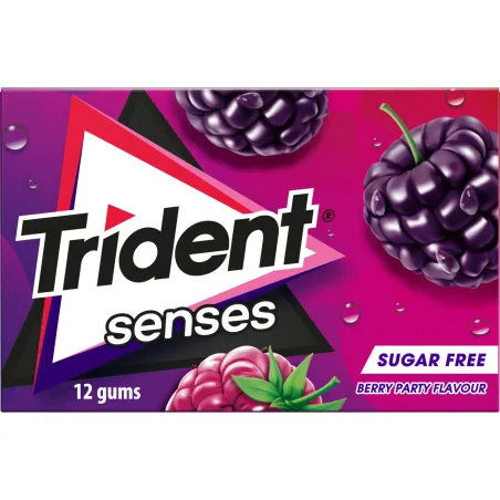 TRIDENT PASTILHAS SENSES BERRY 23GR