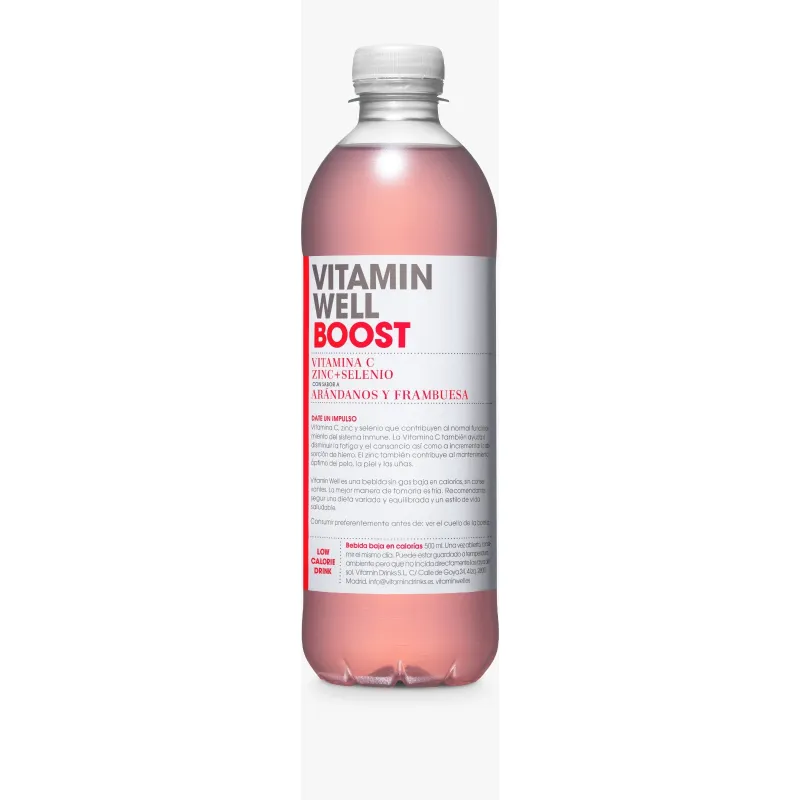 Vitamin Well Água c/Vitaminas Arandos/Framboesa 0,5L