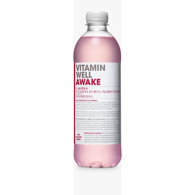 Vitamin Well Água c/Vitaminas Framboesa 0,5L