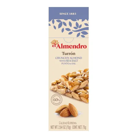 TURRON ALMOND W/ SEA SALT 75GR