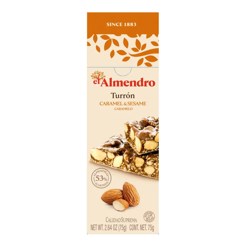 TURRON CRUNC ALMOND CARAM 75GR