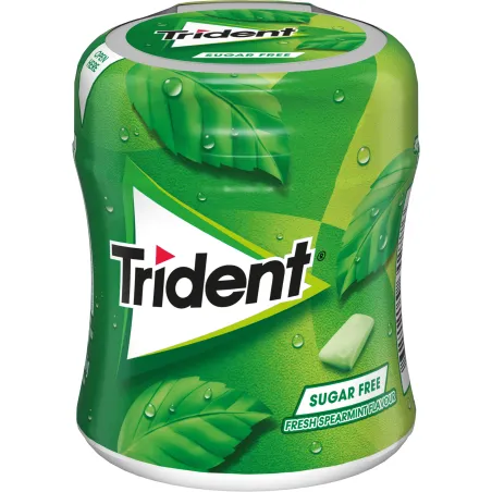TRIDENT BOTTLE SPEARMINT 82.6G