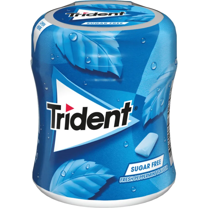 TRIDENT BOTTLE PEPPERMIN 82.6G