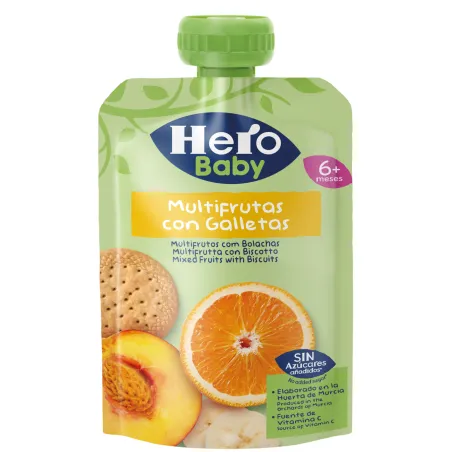 HERO SAQUETA MULTIFRUTOS C/BOLACHAS 100G