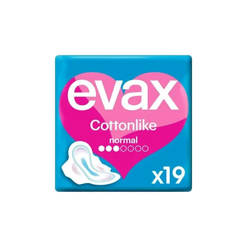 EVAX PENSOS HIGIÉNICOS COTTON ABAS 19