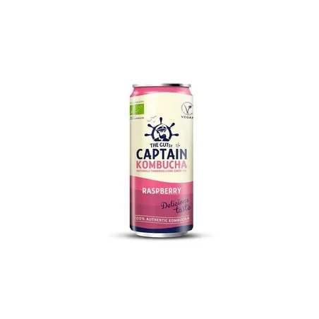 Gutsy Kaptain Kombucha Raspberry 25cl