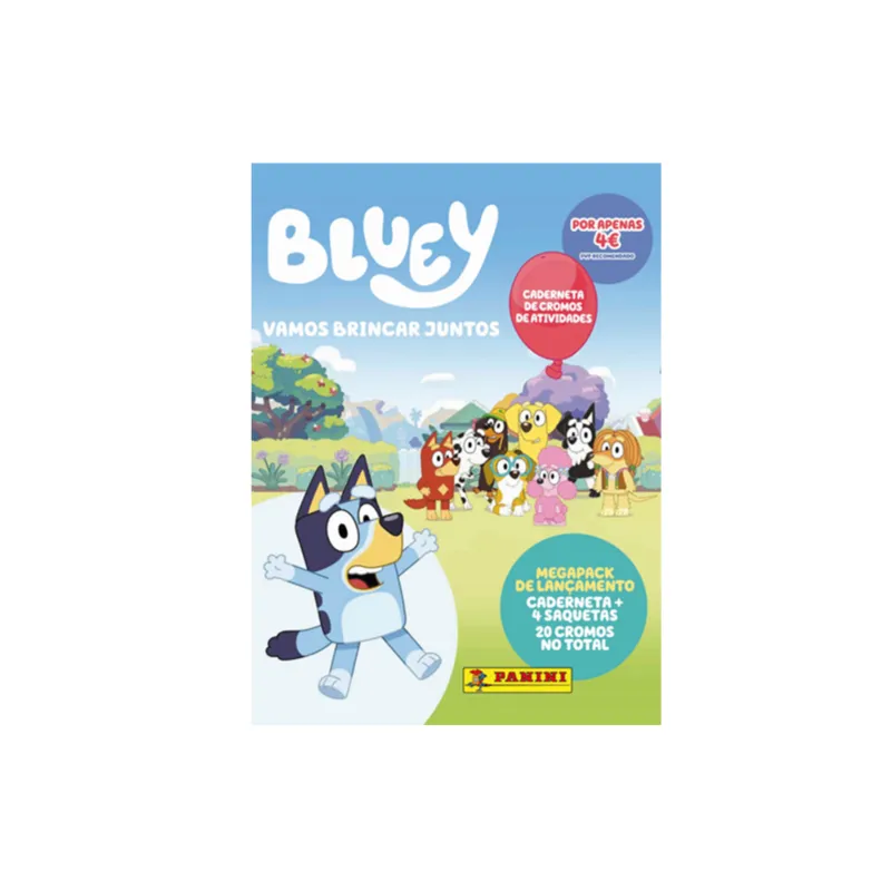CADERNETA BLUEY + 4 SAQ