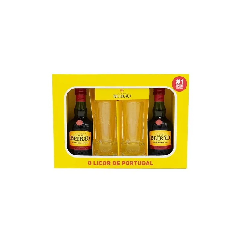 LICOR BEIRÃO 2X5CL + COPO SHOT