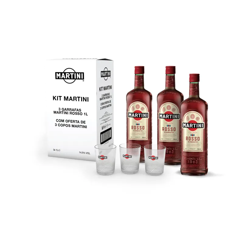 PACK MARTINI ROSSO 3X1L + COPO
