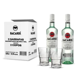 PACK BACARDI 2X70CL + COPO