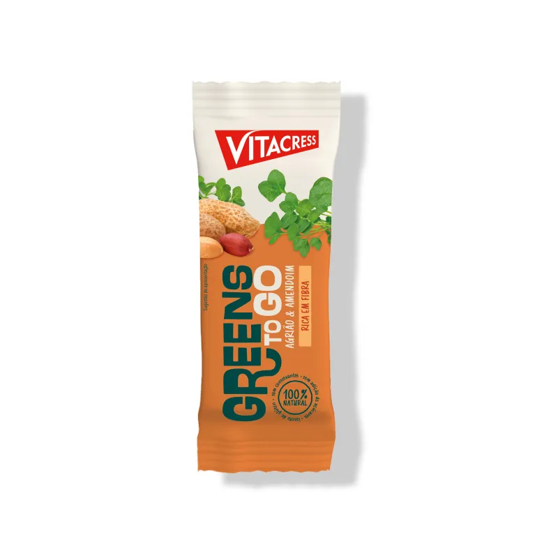 VITACRESS BARRA AGRIÃO E AMENDOIM 35GR