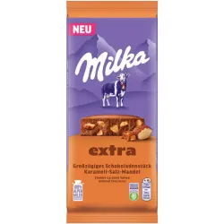 MILKA CHOCOLATE CARAM/ALMOND 190G