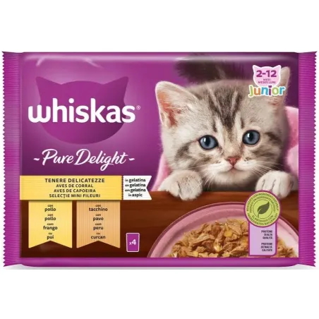 WHISKAS PURE AVES JUNIOR 85G