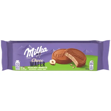 MILKA WAFER HAZELNUT 150GR