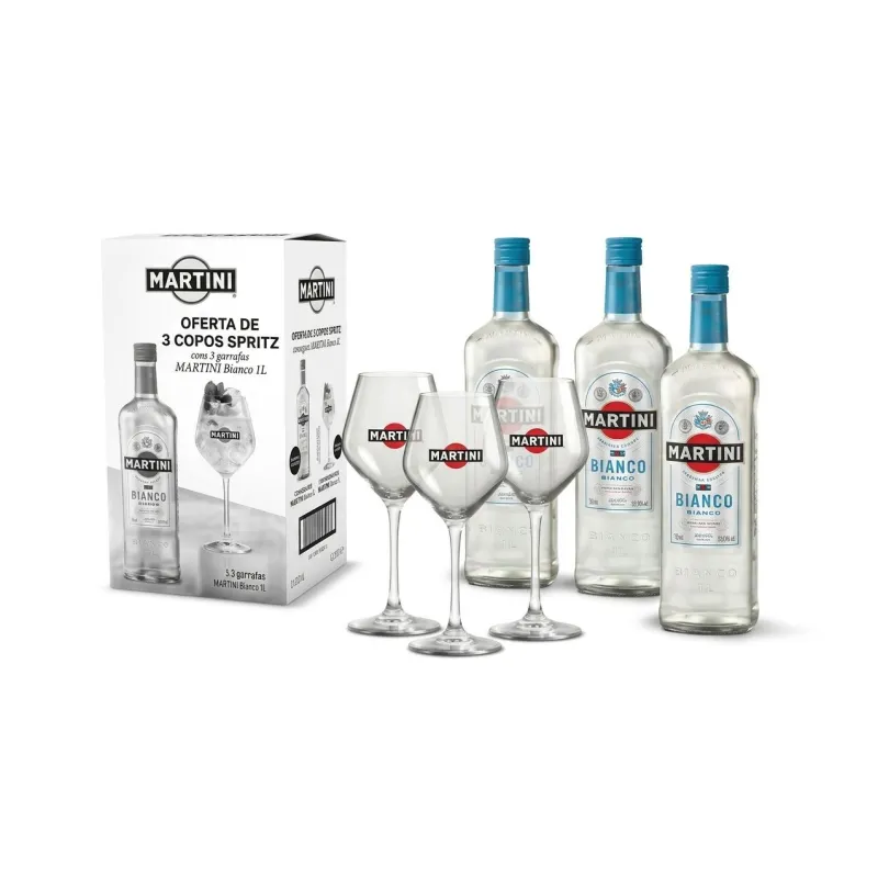 PACK MARTINI BIANCO 3X1L+COPO