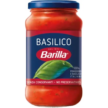 BARRILLA MOLHO BASILICO 400GR